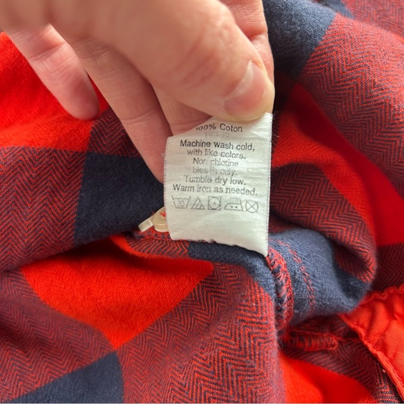 Navy/Red cotton half zip - Picture 6 of 7